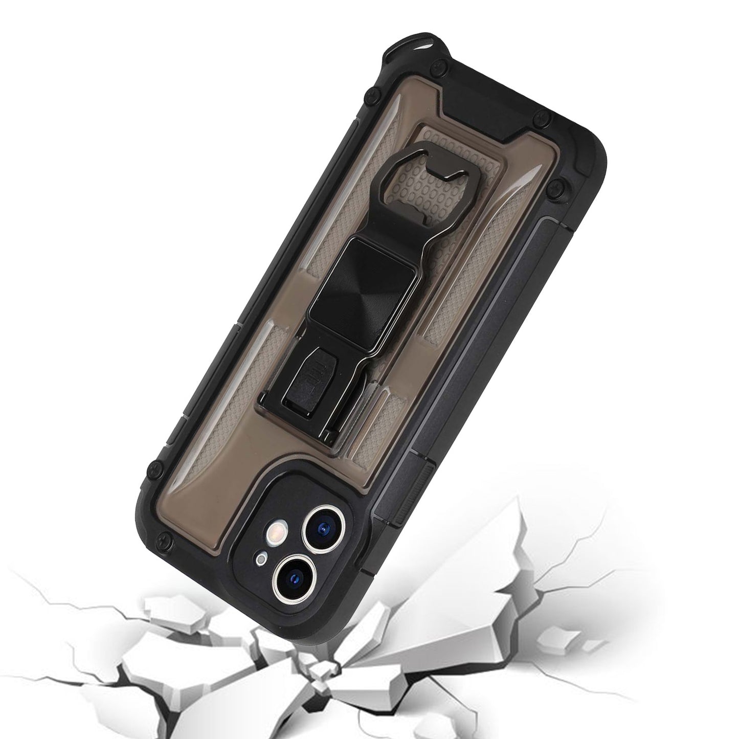 For Samsung Galaxy A02S Heavy Duty Military Grade Rugged Hybrid with Magnetic Kickstand, Carabiner, Bottle Beer Opener Shockproof Phone Case Cover