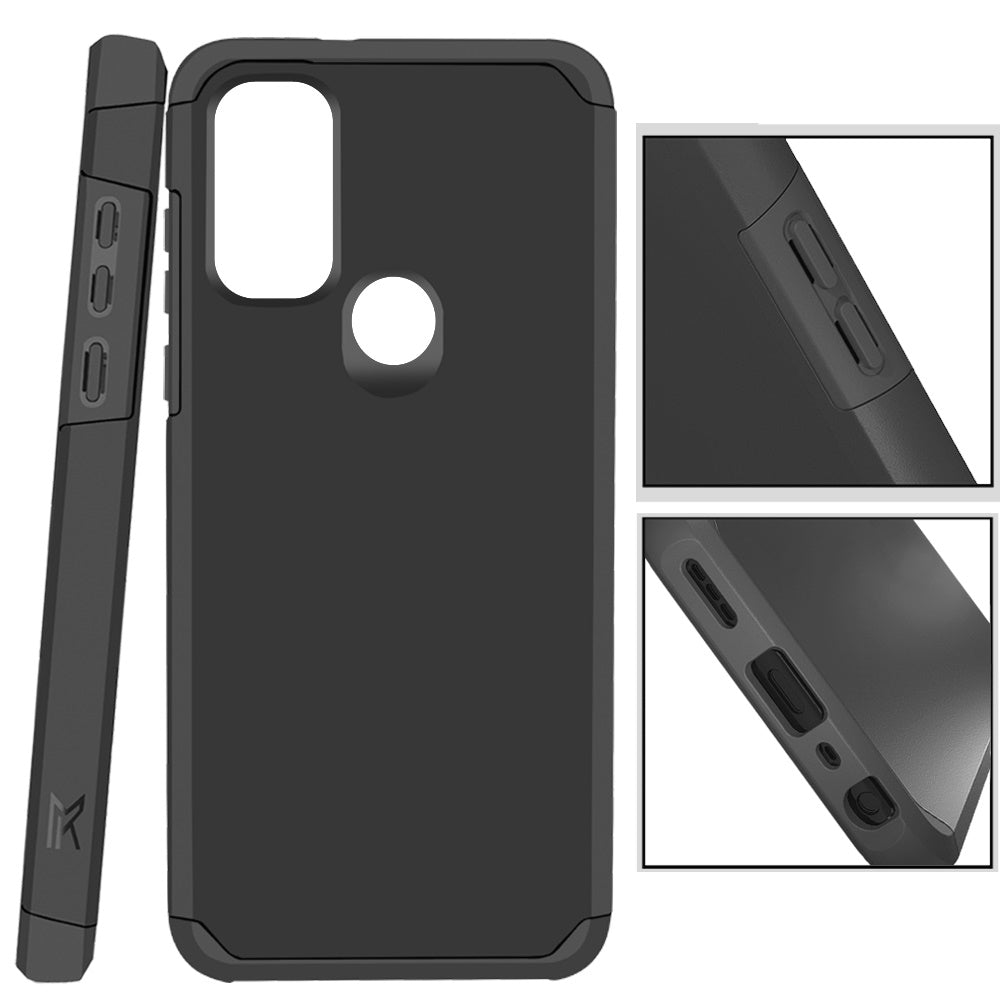 For Motorola Moto G Power 2022 Ultra Slim Corner Protection Shock Absorption Hybrid Dual Layer Hard PC + TPU Rubber Armor Phone Case Cover