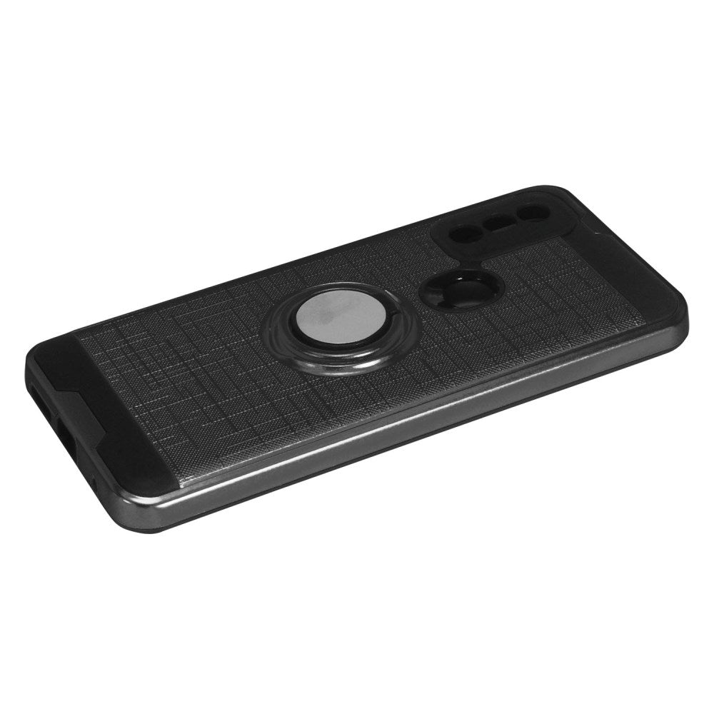 For Samsung Galaxy A03S Hybrid 360° Ring Armor Shockproof Dual Layers Holder with Ring Stand for Magnetic Car Mount Phone Case Cover