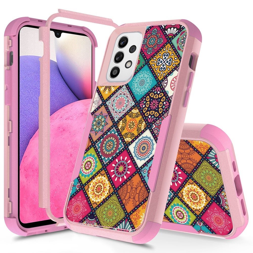 For Samsung Galaxy A33 5G Hybrid Rugged Hard Shockproof Drop-Proof with 3 Layer Protection, Military Grade Heavy-Duty Phone Case Cover