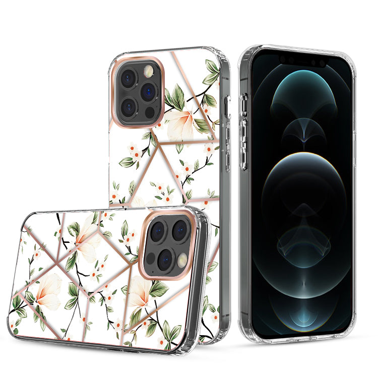 For Samsung Galaxy A23 5G Fashion Art Floral IMD Design Beautiful Flower Pattern Hybrid Protective Hard Rubber TPU White Flower Phone Case Cover