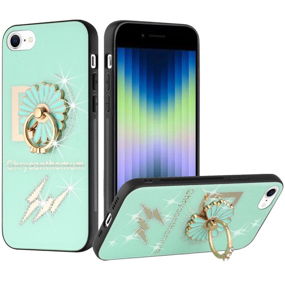 For Apple iPhone 11 (6.1")3D Diamond Bling Sparkly Glitter Ornaments Engraving Hybrid Armor Metal Fashion Phone Case Cover