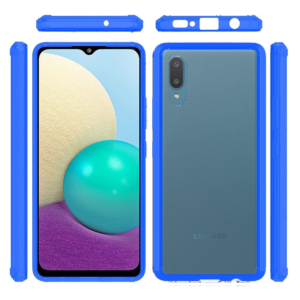 For Samsung Galaxy A33 5G Hybrid Slim Crystal Clear Transparent Shock-Absorption Bumper with TPU + Hard PC Back Frame Phone Case Cover
