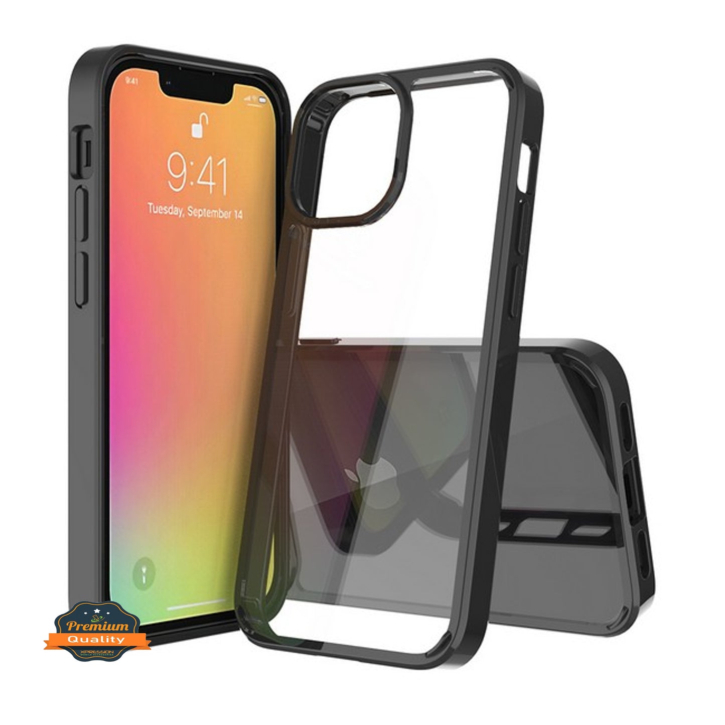 For Samsung Galaxy A12 5G Crystal HD Clear Back Panel + TPU Bumper Hybrid Thin Slim Hard Shockproof Defender Anti-Drop Phone Case Cover