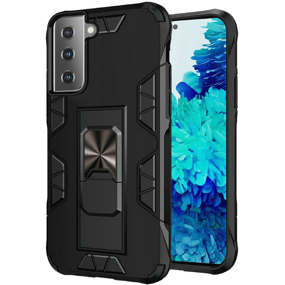 For Samsung Galaxy A02S Hybrid Magnetic Slide Ring Stand fit Car Mount Grip Holder Full Body Heavy Duty Rugged Military Grade Phone Case Cover