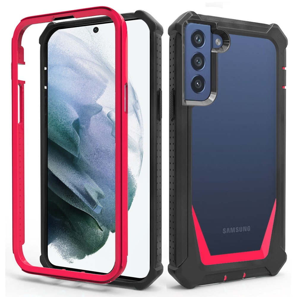 For Samsung Galaxy S22 /Plus Ultra Solid Tough Shockproof Ultimate Hybrid Full-Body Rugged Bumper Frame Clear Back Hard PC Soft TPU Phone Case Cover