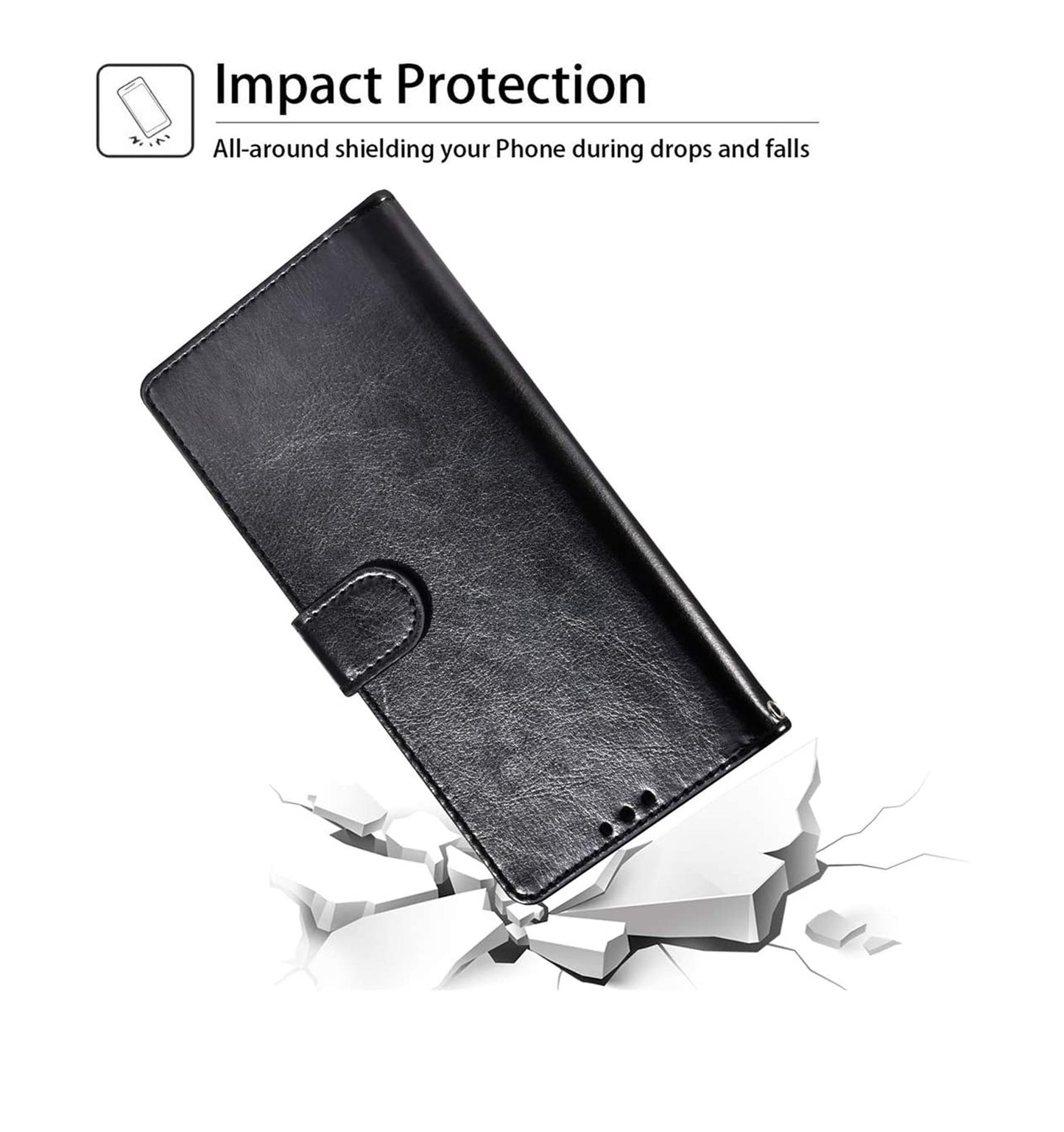 For Samsung Galaxy A12 5G Luxury Leather Wallet Case with Credit Card Holder Storage Lanyard Kickstand & Magnetic Flip Phone Case Cover