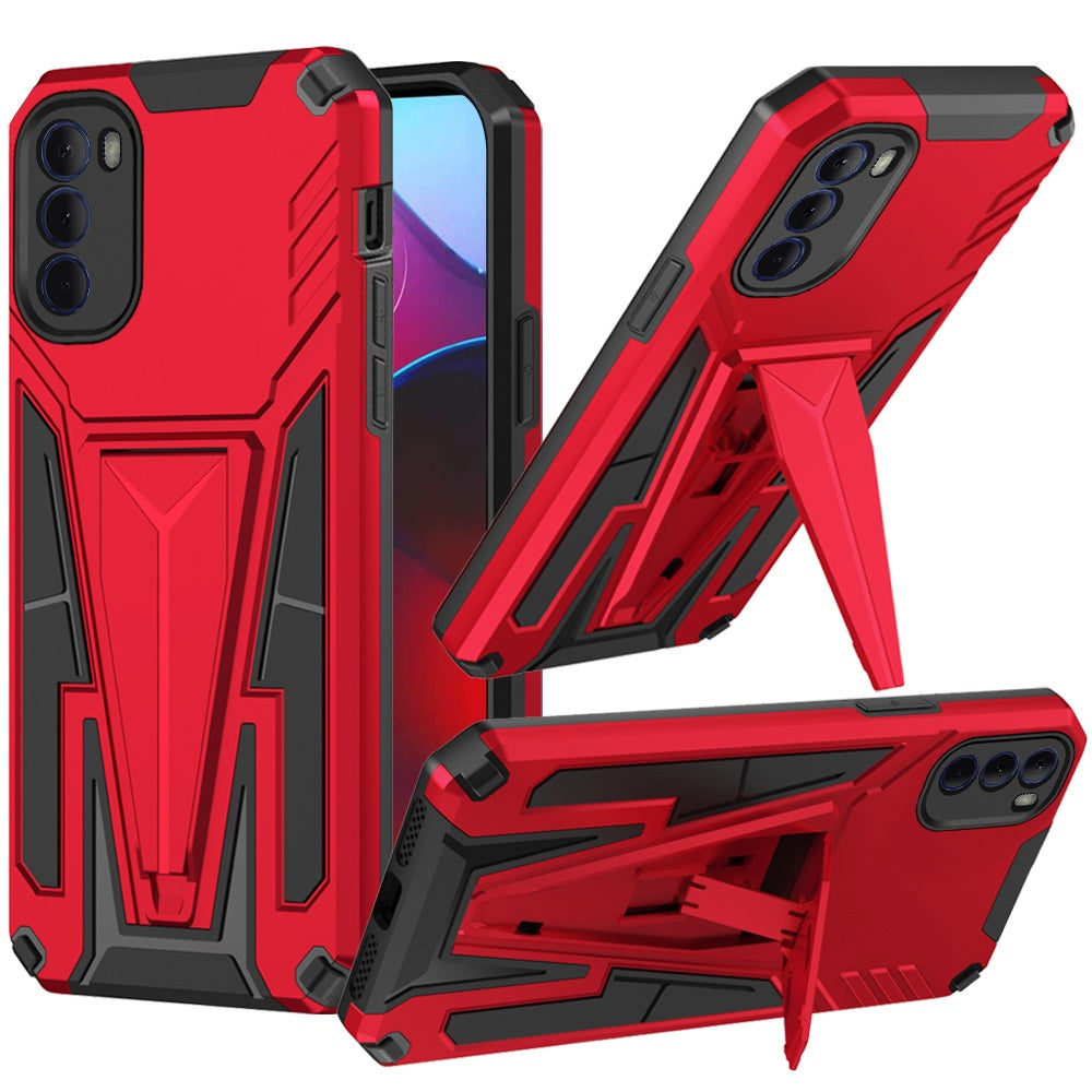 For Motorola Moto G Stylus 2022 4G Heavy Duty Protection Hybrid Built-in Kickstand Rugged Shock Military Grade Dual Layer Phone Case Cover
