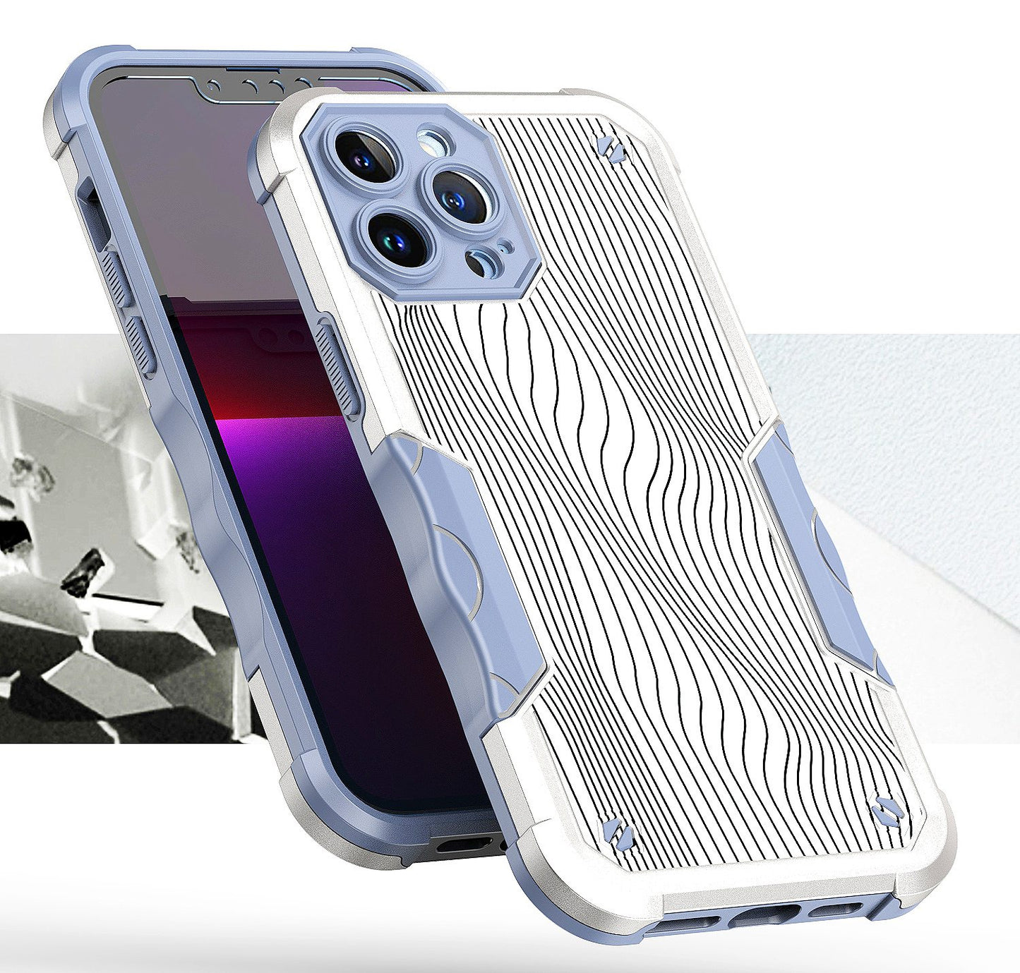 Case for Motorola Moto G Stylus 5G 2022 Fashion Design Tough Shockproof Hybrid Pattern Heavy Duty TPU Rubber Armor Tablet Cover