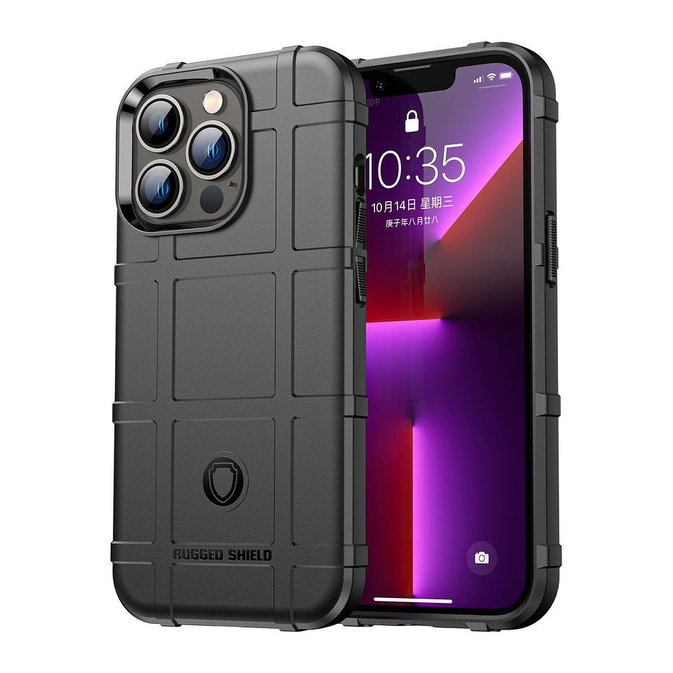 For Samsung Galaxy A33 5G Rugged Shield Hybrid TPU 3.2mm Thick Rough Armor Tactical Matte Grip Silicone Texture Anti-Drop Phone Case Cover