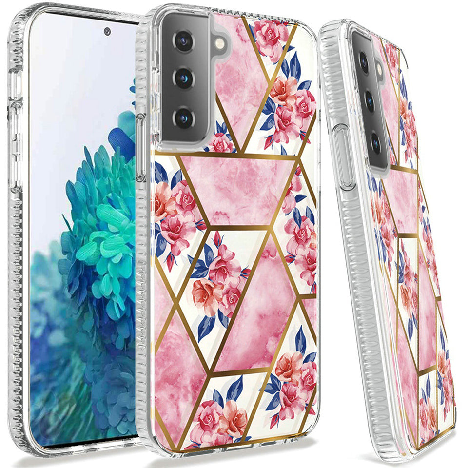 For Samsung Galaxy A71 5G Hybrid Design Graphic Fashion Colorful Sparkle Pattern Silicone Skin TPU Hard PC Armor Ultra Slim Phone Case Cover