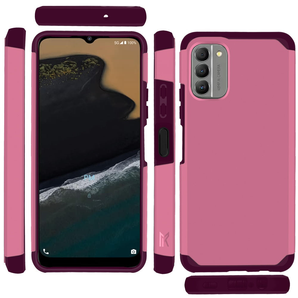 For Nokia G400 Ultra Slim Shock Absorption 2 in 1 Tuff Hybrid Dual Layer Hard PC + Soft TPU Rubber Frame Armor Defender Phone Case Cover