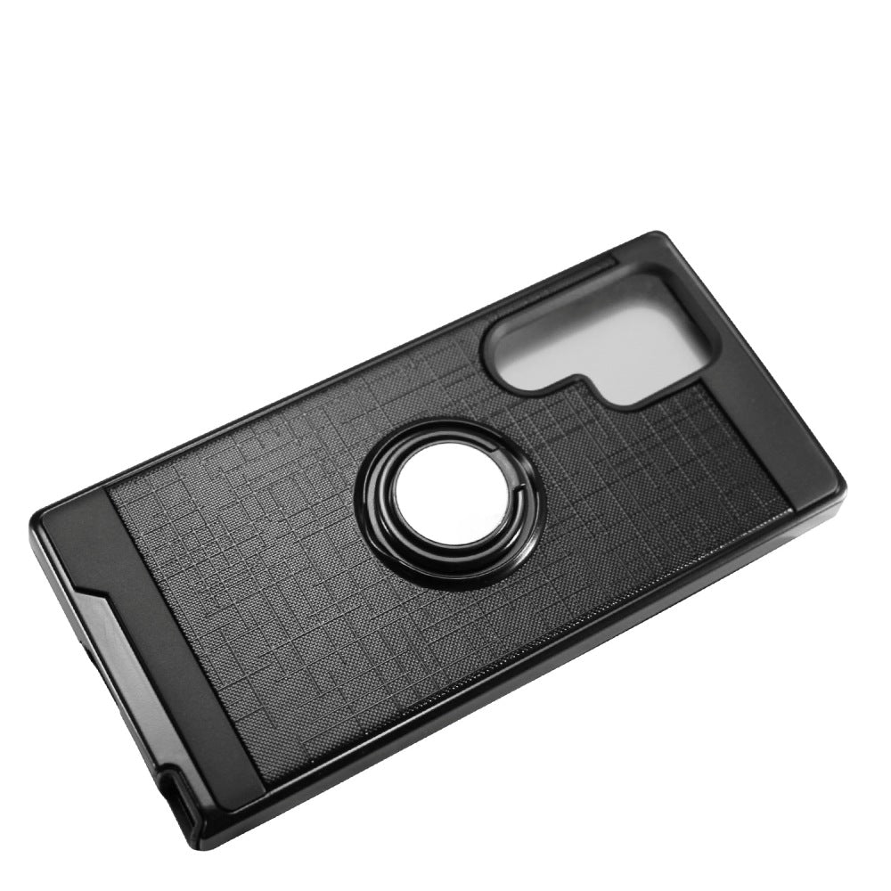 For Samsung Galaxy S22 Ultra Hybrid 360° Ring Armor Shockproof Dual Layers 2in1 with Ring Stand for Magnetic Car Mount Phone Case Cover