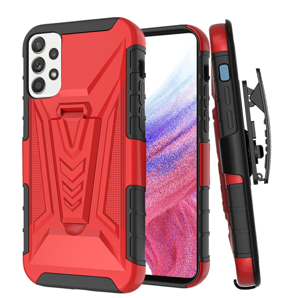 For Samsung Galaxy A53 5G Combo Rugged Swivel Belt Clip Holster Heavy Duty Hybrid Armor Rubber with Kickstand Stand Phone Case Cover