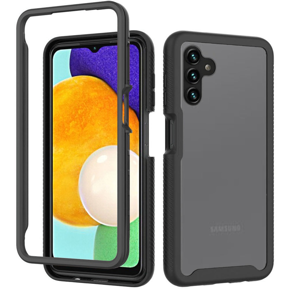 For Samsung Galaxy A13 5G Clear Dual Layer Rugged Bumper Frame Heavy Duty Hybrid Shockproof Rubber TPU Full Body Defender Phone Case Cover