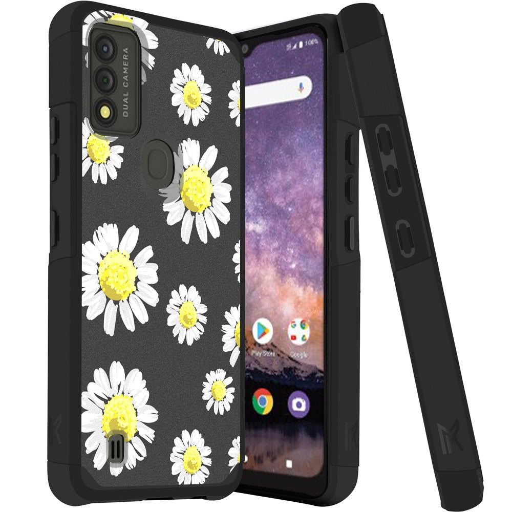 For Wiko Voix Graphic Design Stylish Pattern Hard PC TPU Tough Strong Hybrid Shockproof Armor Frame Phone Case Cover