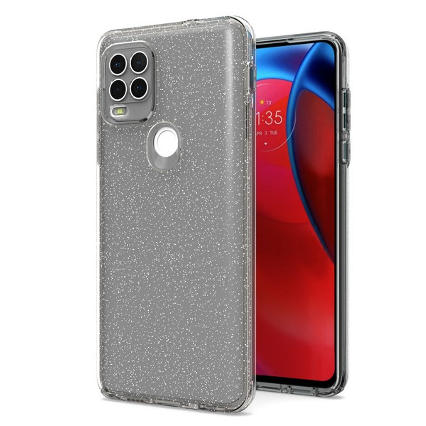 For Motorola Moto G Stylus 5G 2021 Glitter Sparkle Bling Shiny Thin Slim Hybrid Shockproof Rubber Silicone Soft TPU Gel Protective Phone Case Cover