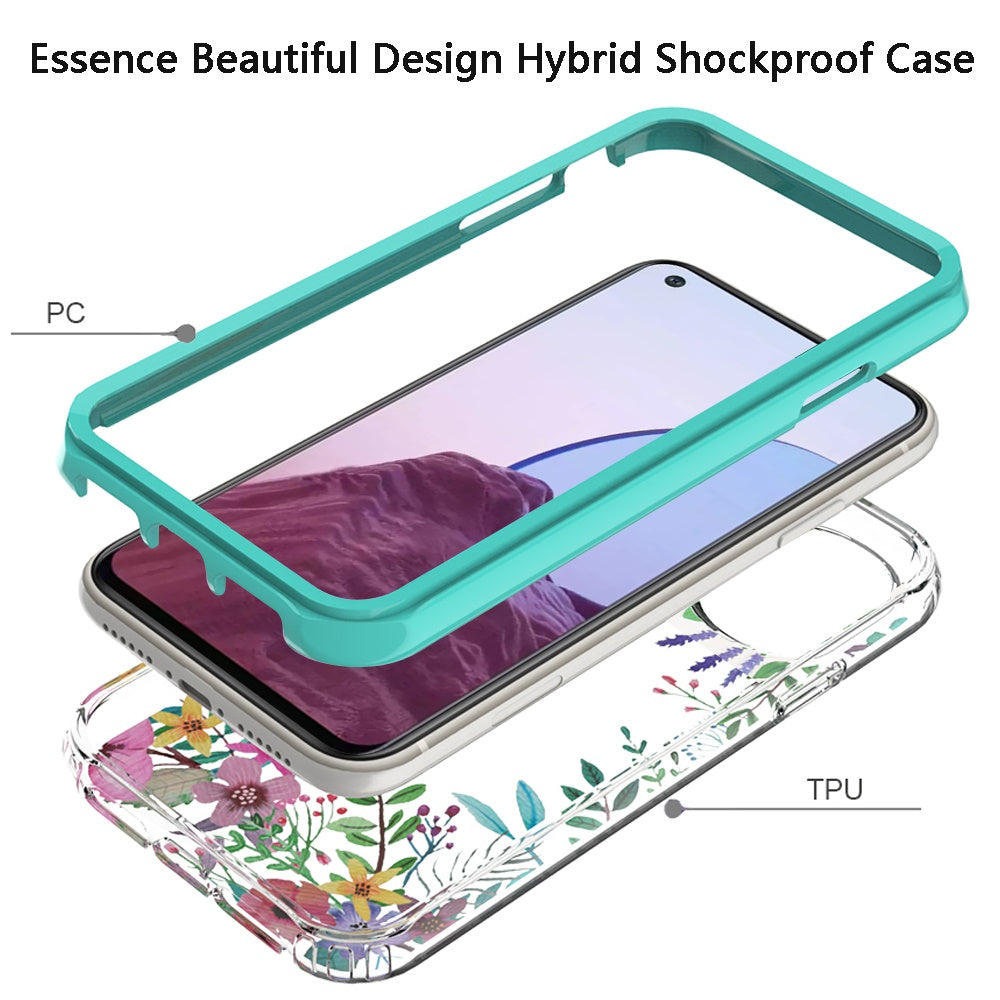 For OnePlus Nord N20 5G Beautiful Design 3 in 1 Hybrid Triple Layer Armor Hard Plastic PC Rubber TPU Shockproof Frame Phone Case Cover