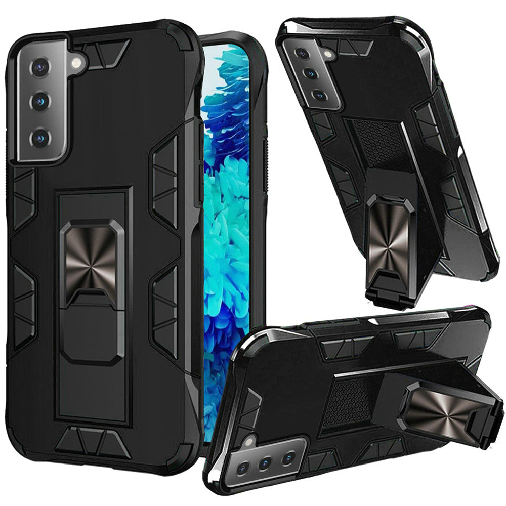 For Samsung Galaxy A02S Hybrid Magnetic Slide Ring Stand fit Car Mount Grip Holder Full Body Heavy Duty Rugged Military Grade Phone Case Cover