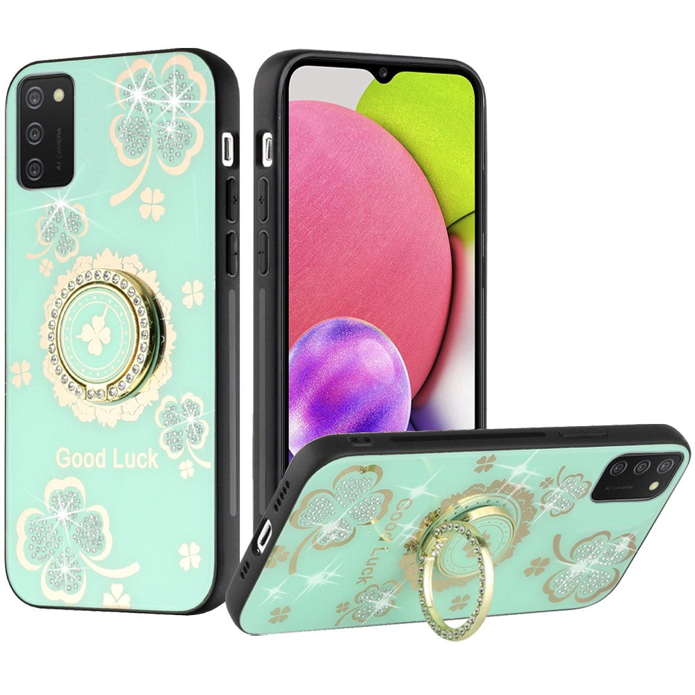For Samsung Galaxy A23 5G Diamonds 3D Bling Sparkly Glitter Ornaments Engraving Hybrid Metal Fashion Phone Case Cover