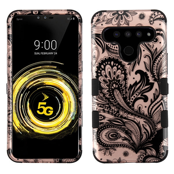 For LG V50 Thinq Hybrid Dual Layer Hard PC Cases Shockproof TPU Rugged Bumper Phone Case Cover