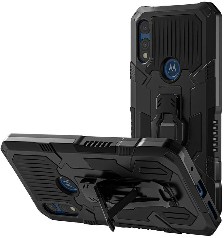 For Samsung Galaxy A03S Hybrid Heavy Duty Protection Shockproof Defender with Belt Clip and Kickstand Dual Layer Shell Phone Case Cover