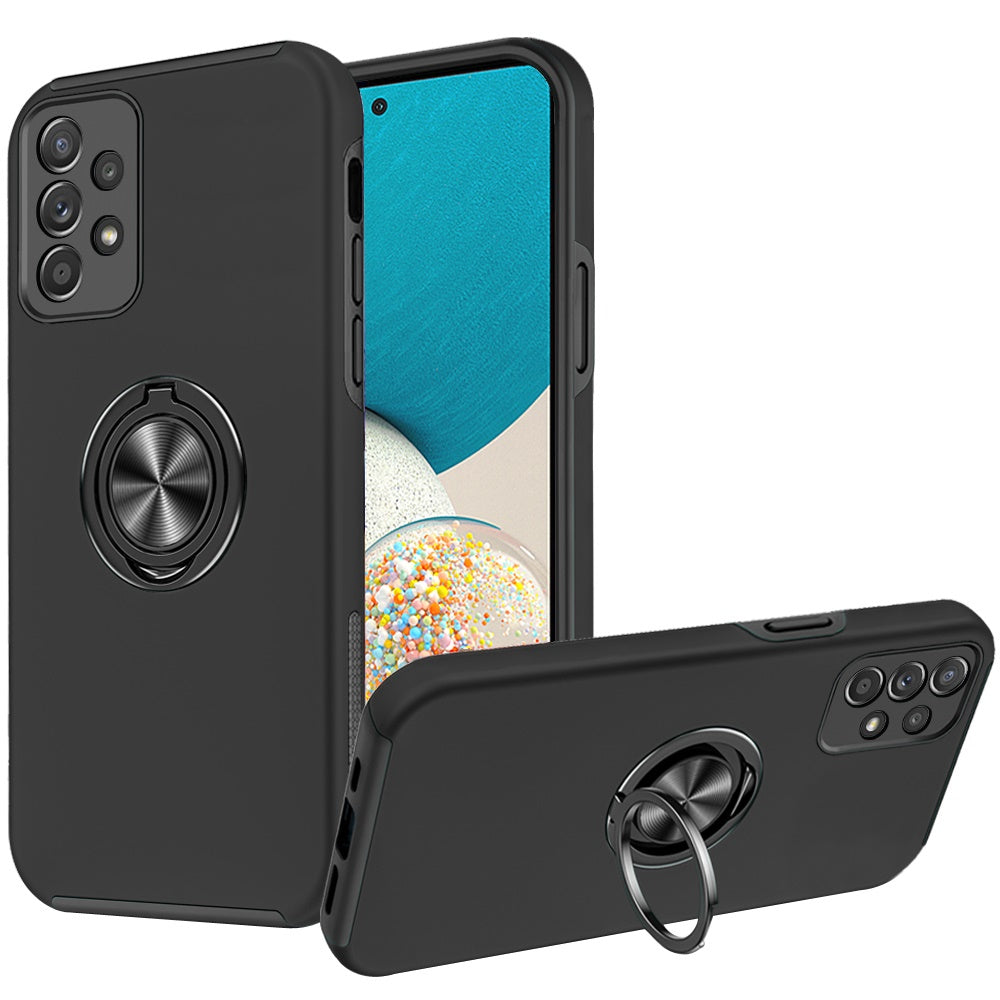 For Apple iPhone XR Slim Hybrid 360 Degree Rotatable Metal Invisible Ring Stand Holder Fit Magnetic Car Mount Shockproof Phone Case Cover