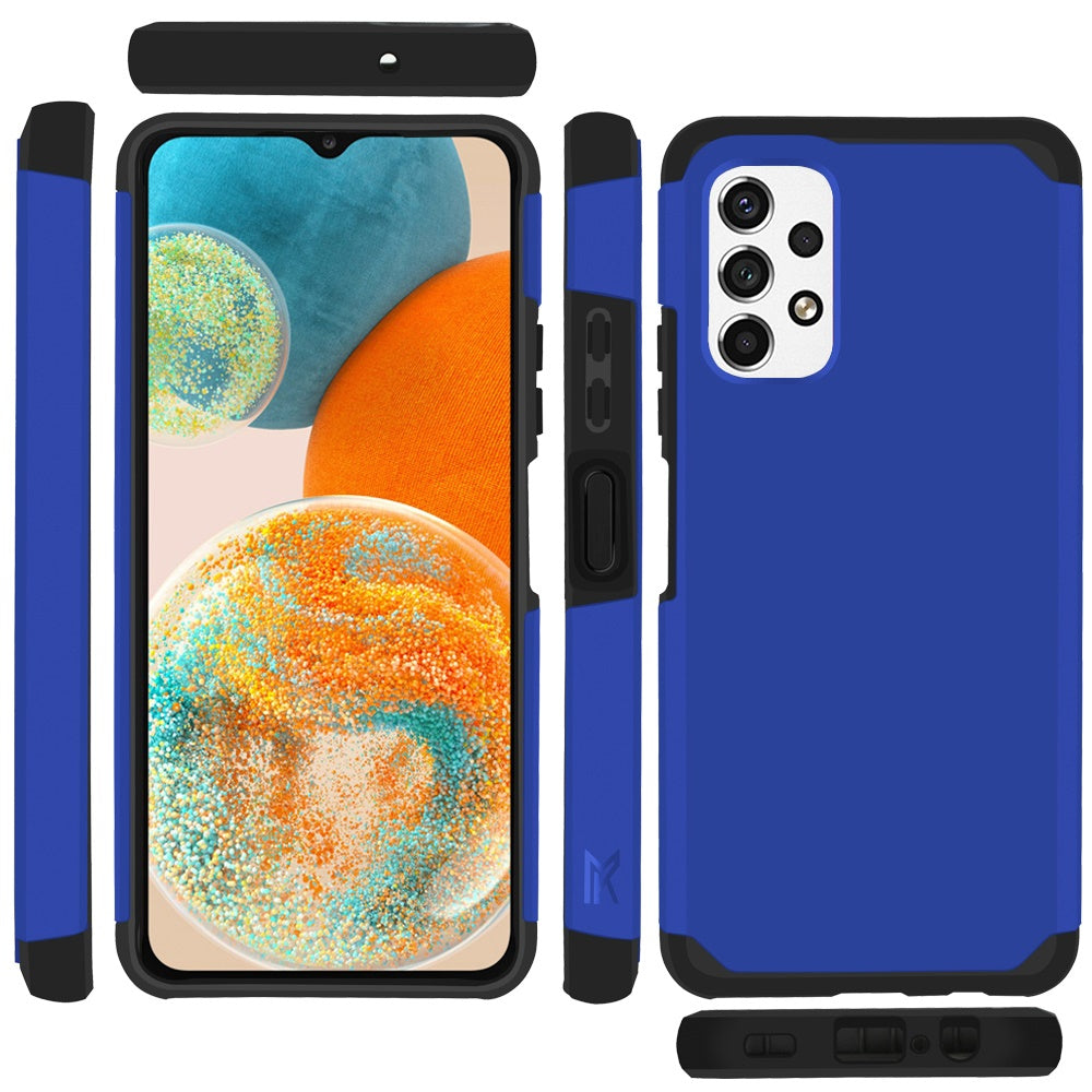 For Samsung Galaxy A23 5G Slim Shock Absorption 2 in 1 Tuff Hybrid Dual Layer Hard PC TPU Rubber Frame Armor Defender Phone Case Cover
