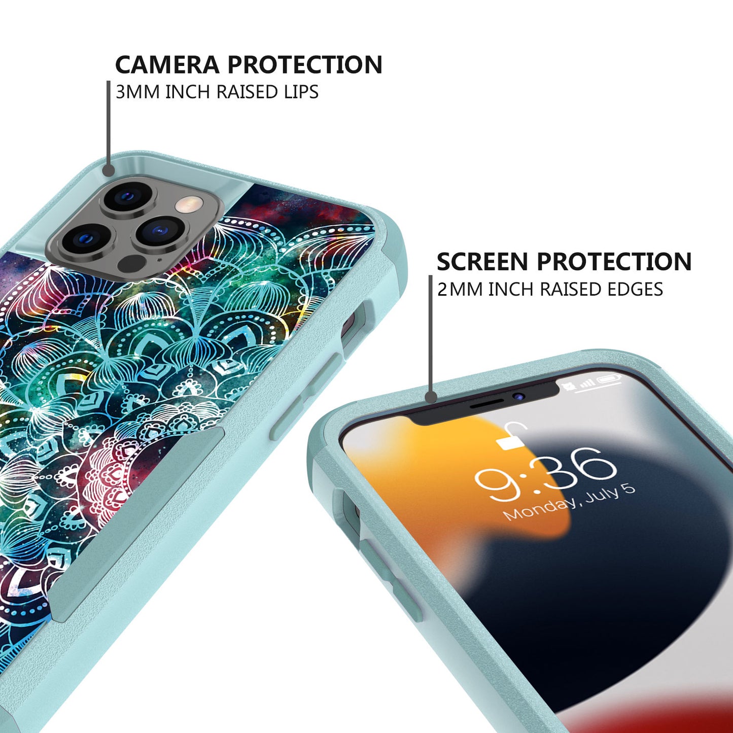 For Samsung Galaxy A33 5G Hybrid Rugged Hard Shockproof Drop-Proof with 3 Layer Protection, Military Grade Heavy-Duty Phone Case Cover