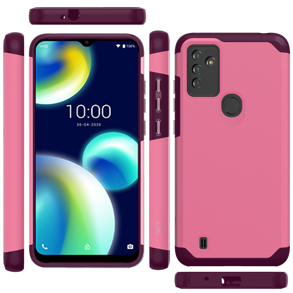 For Wiko Voix Slim Corner Protection Shock Absorption Hybrid Dual Layer Hard PC + TPU Rubber Frame Armor Defender Phone Case Cover