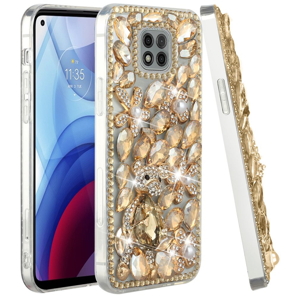 For Samsung Galaxy A13 4G Bling Clear Crystal 3D Full Diamonds Luxury Sparkle Transparent Rhinestone Hybrid Protective Phone Case Cover