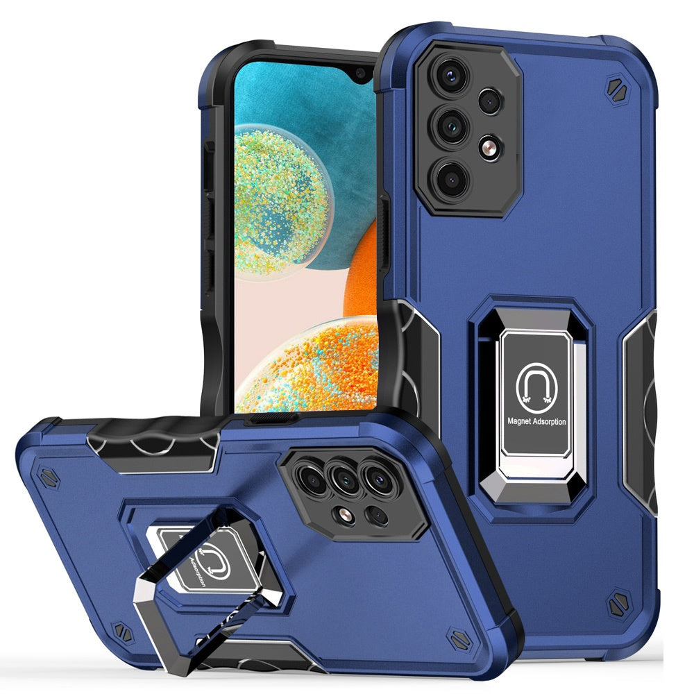 For Samsung Galaxy A23 5G Hybrid Cases with Magnetic Ring Holder Stand Kickstand Heavy Duty Rugged Silicone Shockproof Phone Case Cover