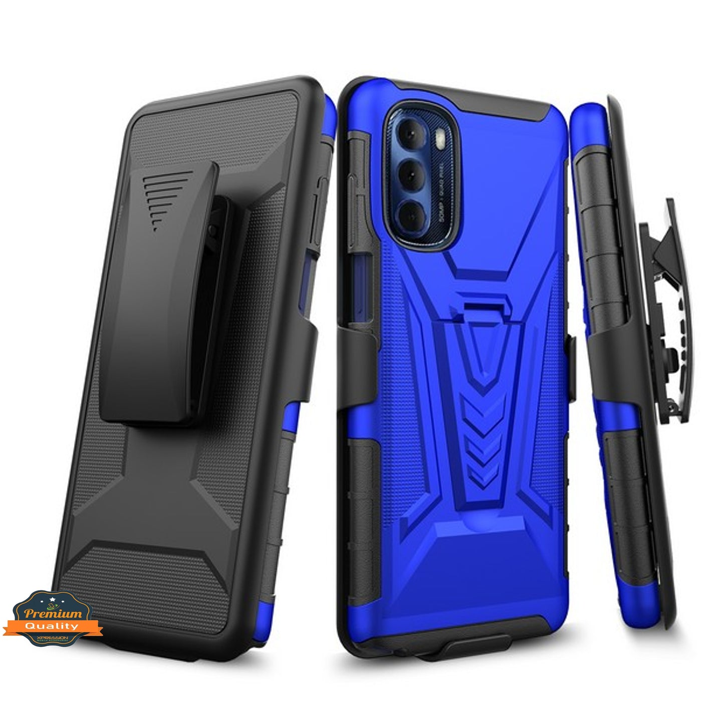 For Samsung Galaxy A03S Hybrid Armor Kickstand with Swivel Belt Clip Holster Heavy Duty 3in1 Defender Shockproof Phone Case Cover