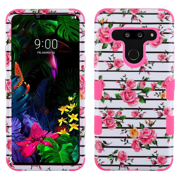 For LG G8 Thinq Hybrid Dual Layer Hard PC Cases Shockproof TPU Rugged Bumper Phone Case Cover