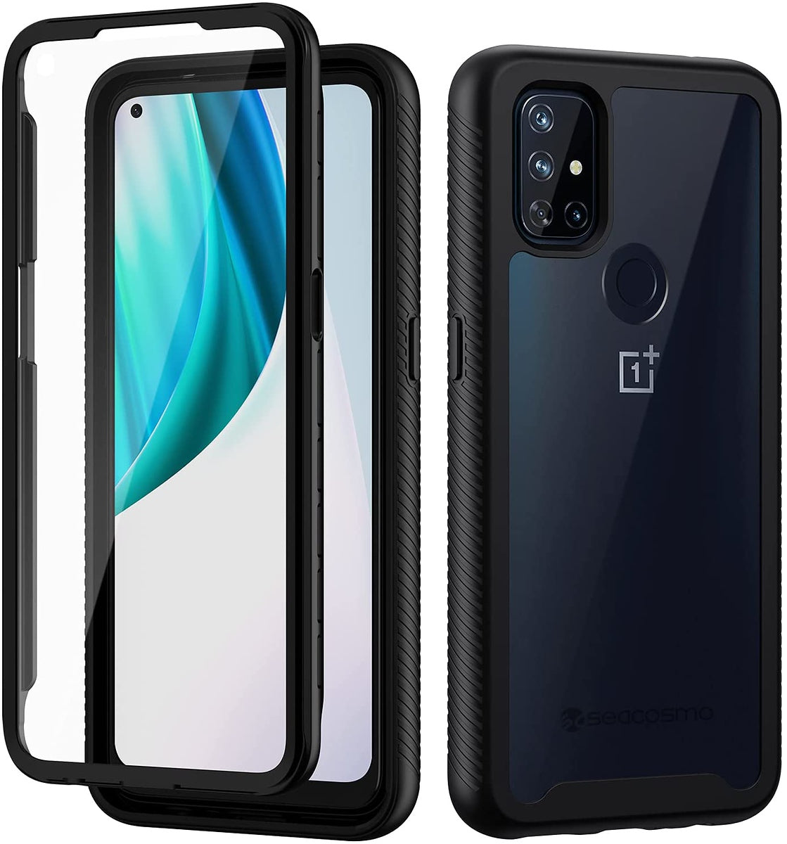For Samsung Galaxy A03 Core Armor Slim Hybrid Double Layer Hard PC + TPU Transparent Back Rugged Frame Shockproof Phone Case Cover