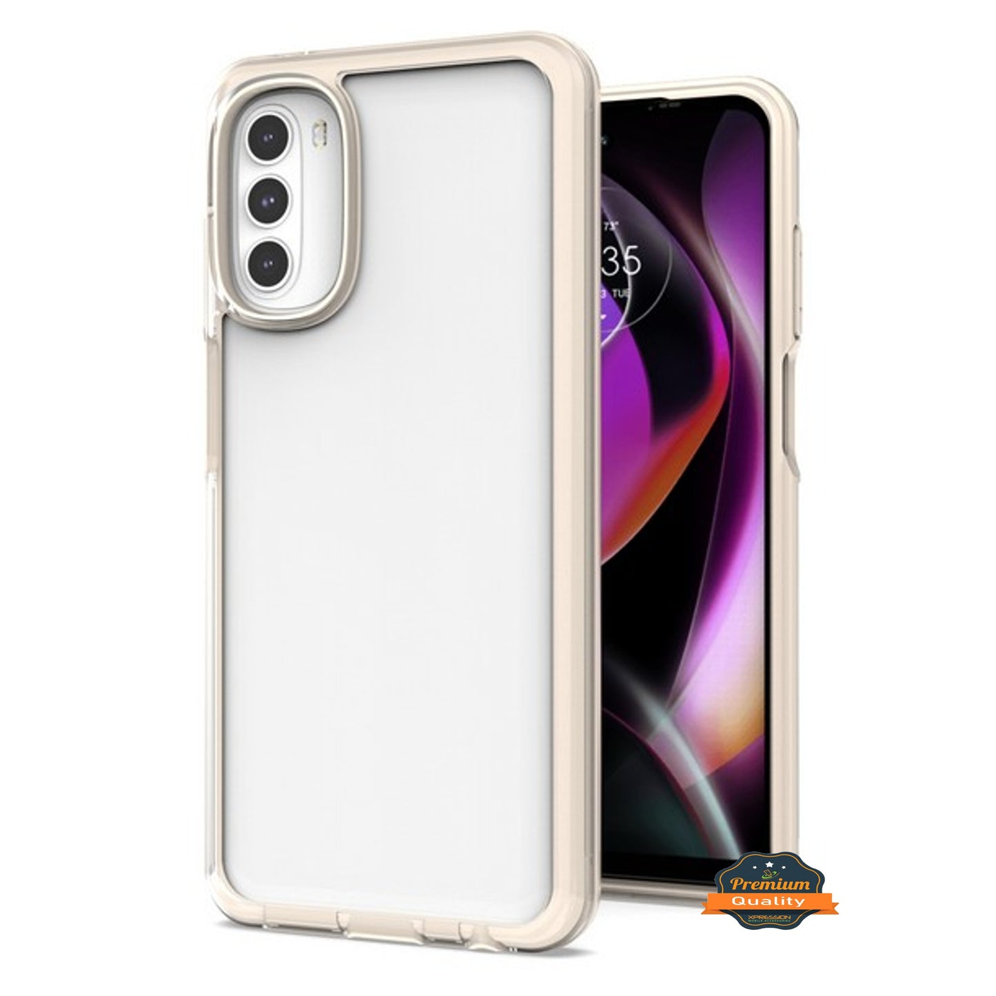 For Motorola Moto G 5G 2022 Colorful Hybrid Shockproof Protection Soft TPU Frame and Hard PC Back Slim Fit Phone Case Cover