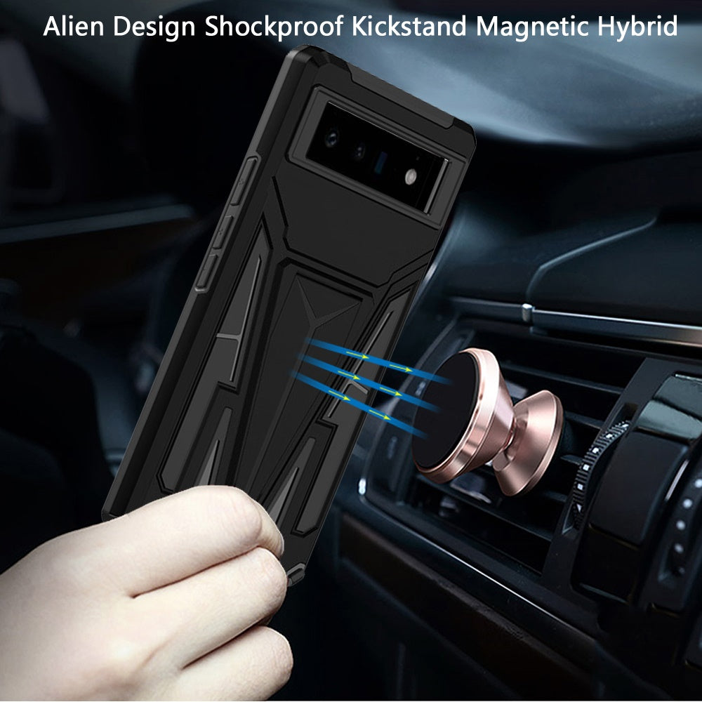 For Samsung Galaxy A02S Heavy Duty Protection Hybrid Built-in Kickstand Rugged Shockproof Military Grade Dual Layer Full Body Phone Case Cover