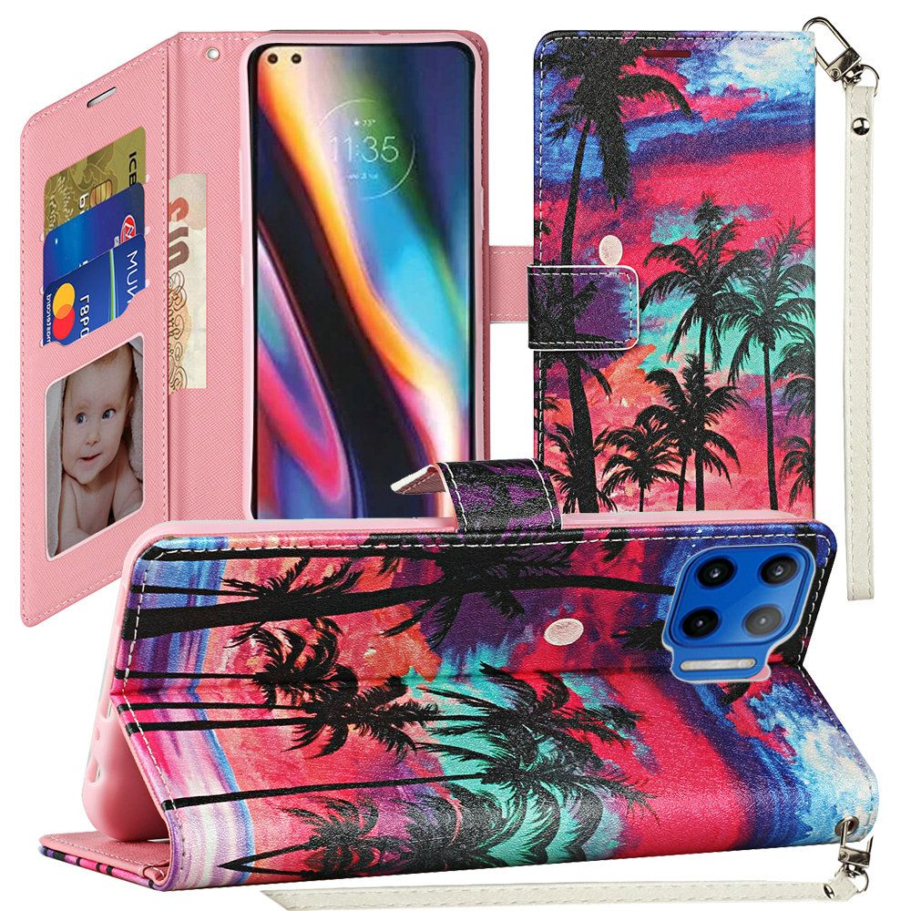 For Samsung Galaxy A02S Wallet Case PU Leather Design Pattern with Credit Card Slot Strap, Stand Magnetic Folio Pouch Phone Case Cover