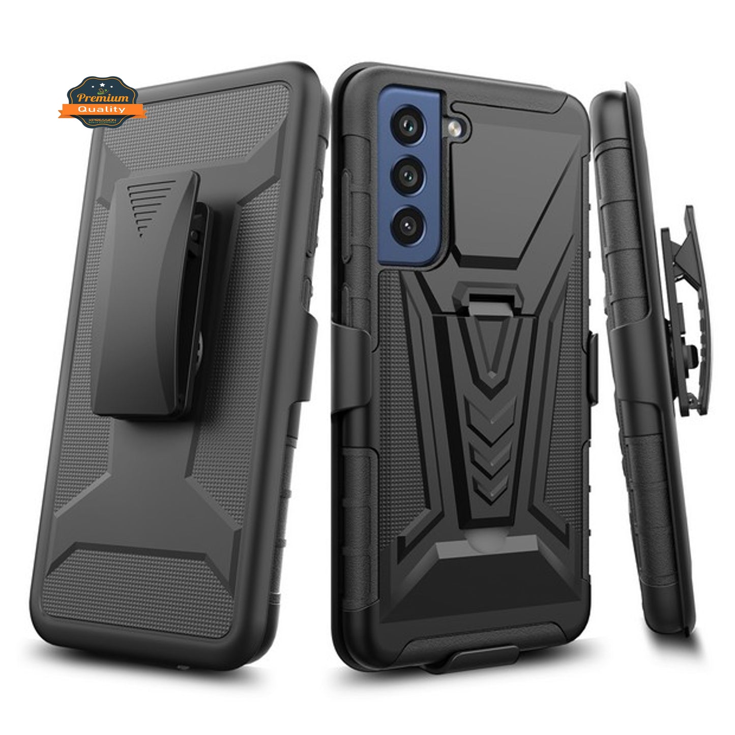 For TCL 30V 5G Hybrid Armor Kickstand with Swivel Belt Clip Holster Heavy Duty 3in1 TPU Defender Shockproof Rugged Phone Case Cover