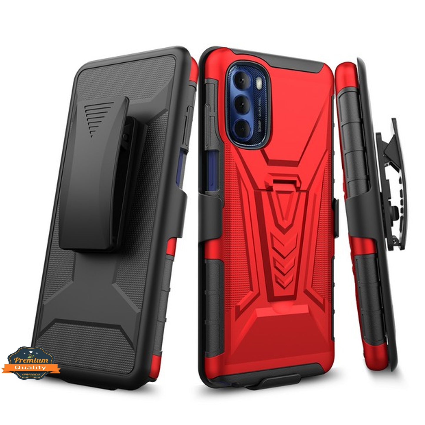 For Samsung Galaxy A03S Hybrid Armor Kickstand with Swivel Belt Clip Holster Heavy Duty 3in1 Defender Shockproof Phone Case Cover