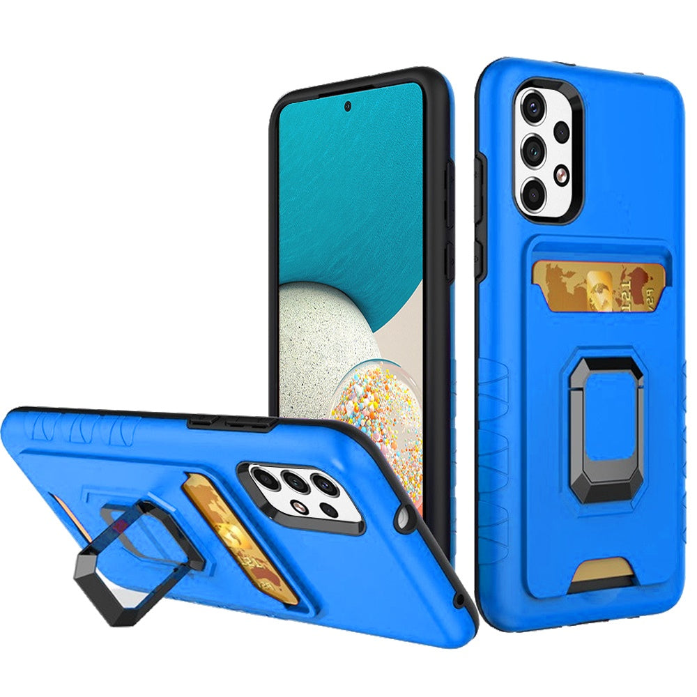 For Samsung Galaxy A53 5G Wallet Case Designed with Credit Card Holder & Stand Kickstand Ring Heavy Duty Hybrid Armor Phone Case Cover
