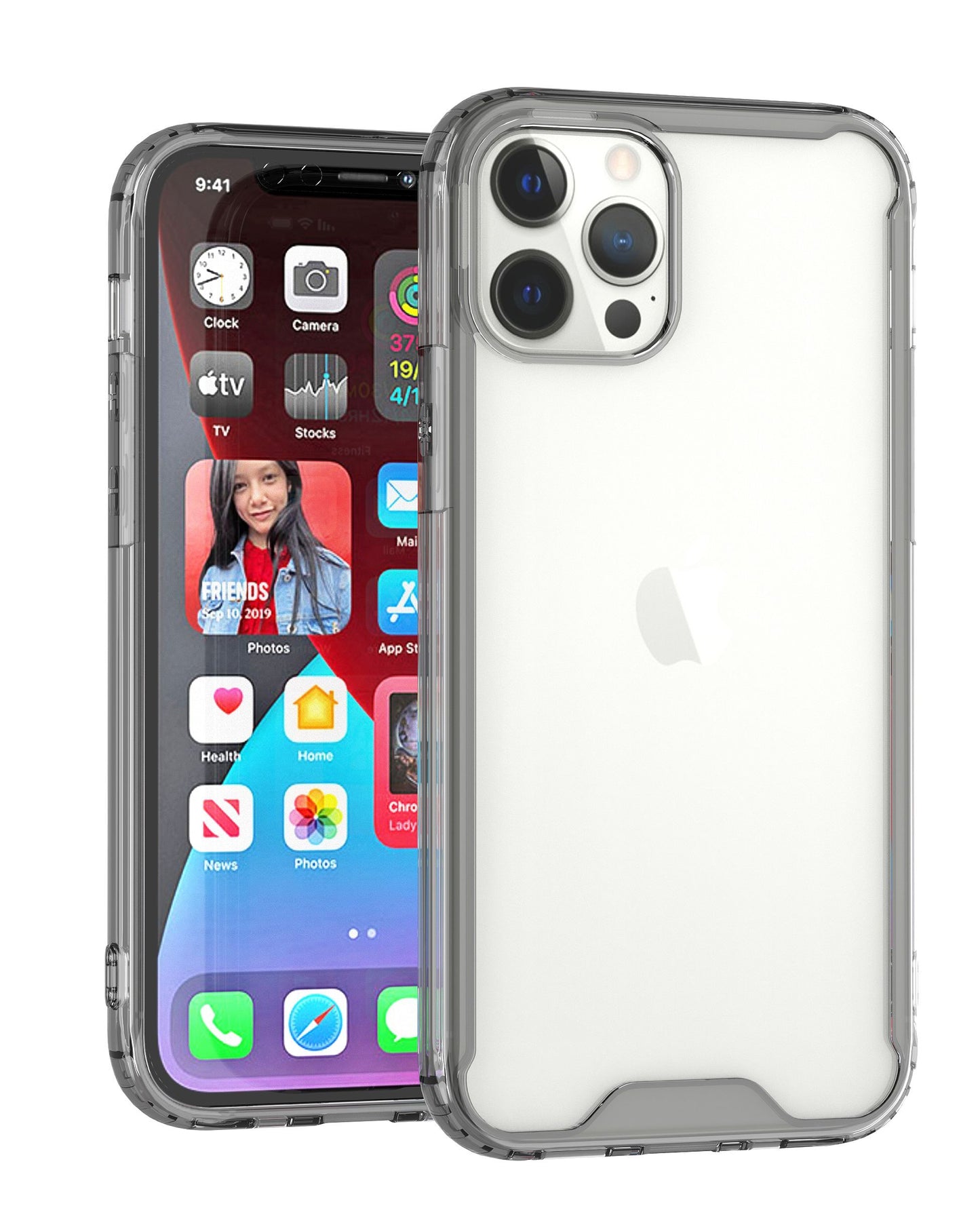 For Samsung Galaxy A71 5G Colored Shockproof Transparent Hard PC + Rubber TPU Hybrid Bumper Shell Thin Slim Protective Phone Case Cover