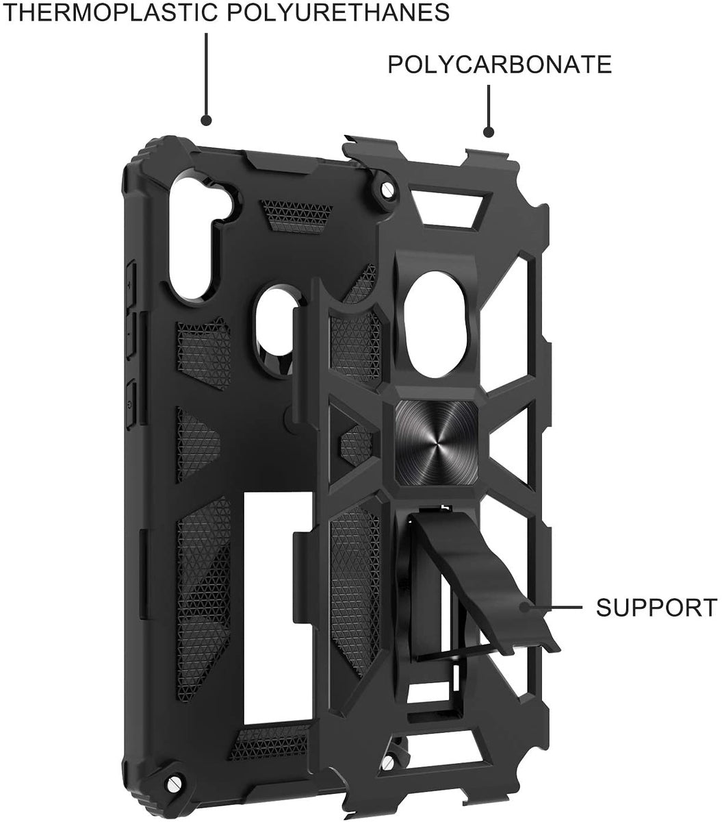 For Samsung Galaxy A13 5G Cases with Invisible Kickstand Stand Dual Layer Hybrid Defender Military Grade Shockproof Hard PC Phone Case Cover