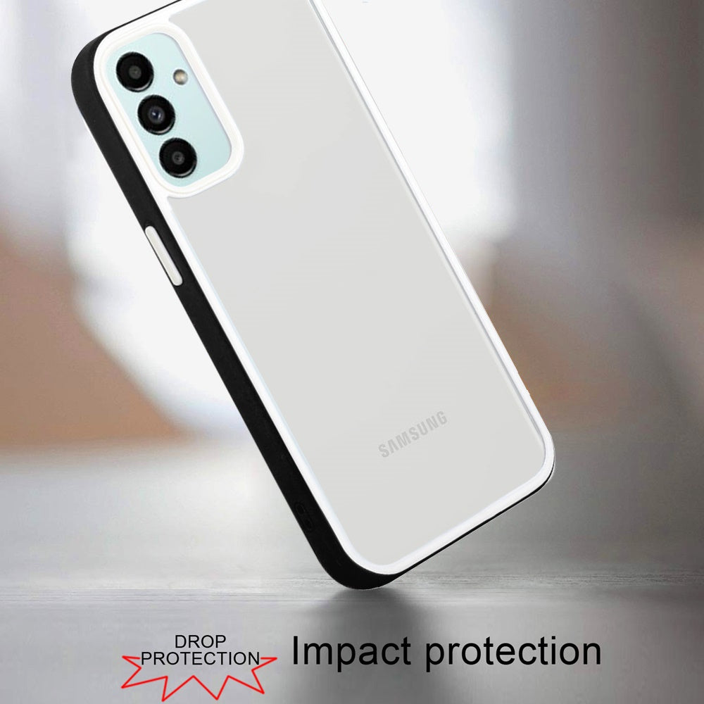 For Samsung Galaxy A33 5G Hybrid Transparent Colored Frame Bumper Hard Back Shockproof Slim TPU Silicone Protective Phone Case Cover