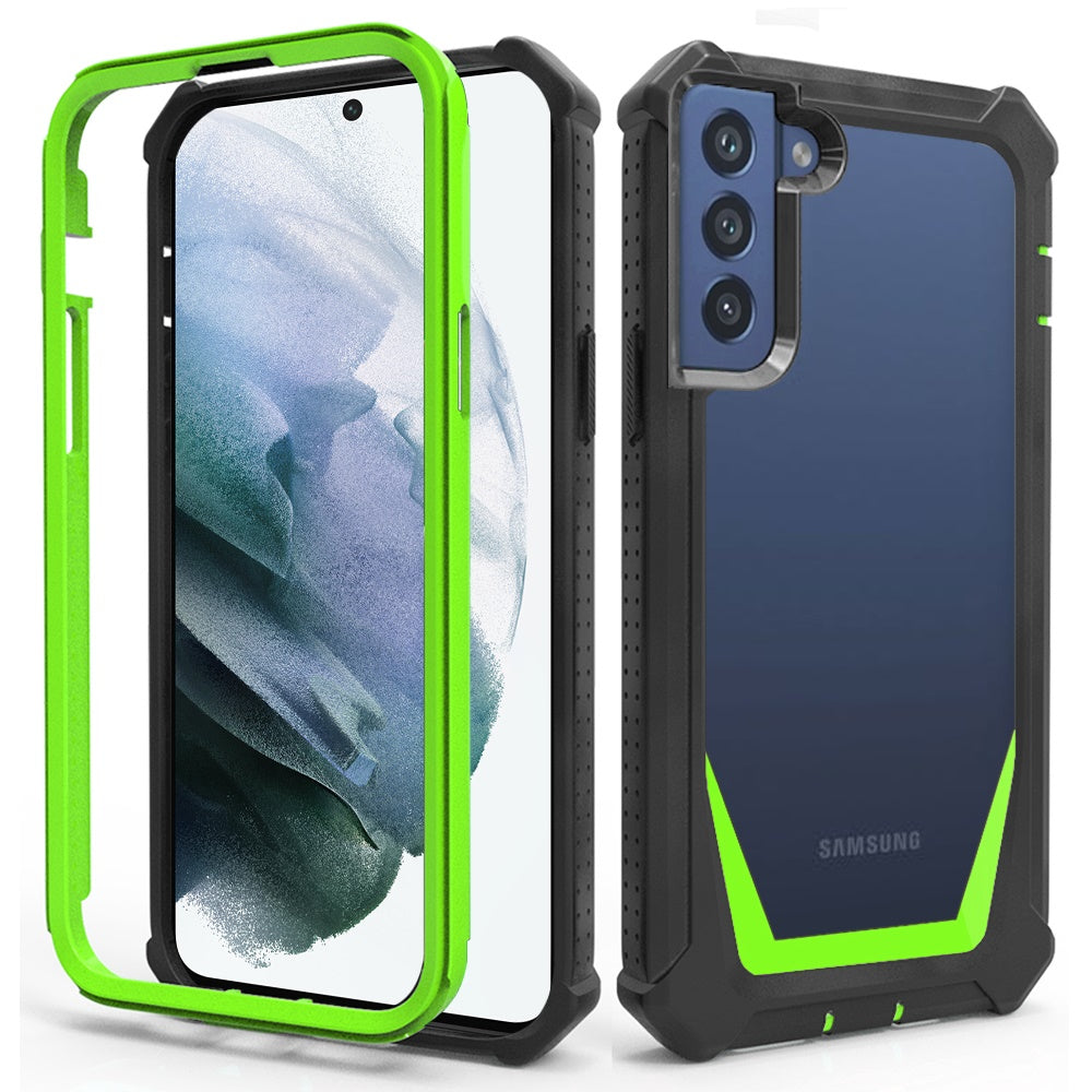 For Samsung Galaxy S22 /Plus Ultra Solid Tough Shockproof Ultimate Hybrid Full-Body Rugged Bumper Frame Clear Back Hard PC Soft TPU Phone Case Cover