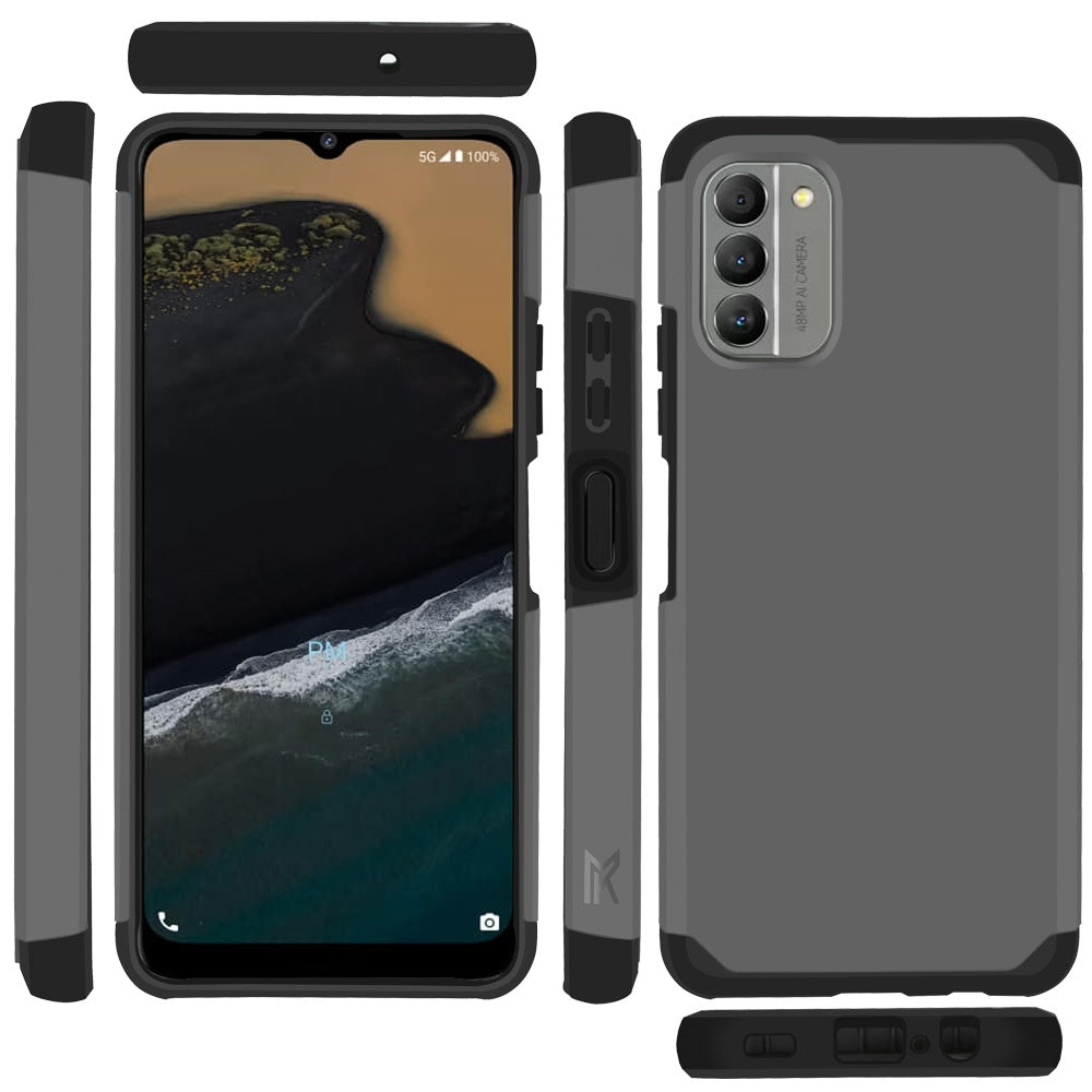 For Nokia G400 Ultra Slim Shock Absorption 2 in 1 Tuff Hybrid Dual Layer Hard PC + Soft TPU Rubber Frame Armor Defender Phone Case Cover