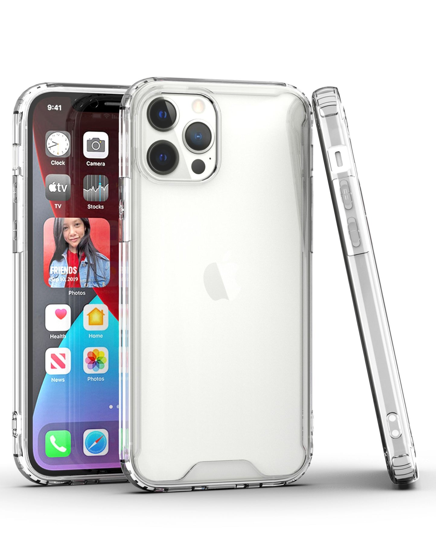 For Samsung Galaxy A53 5G Colored Shockproof Transparent Hard PC + Rubber TPU Hybrid Bumper Shell Thin Slim Protective Phone Case Cover