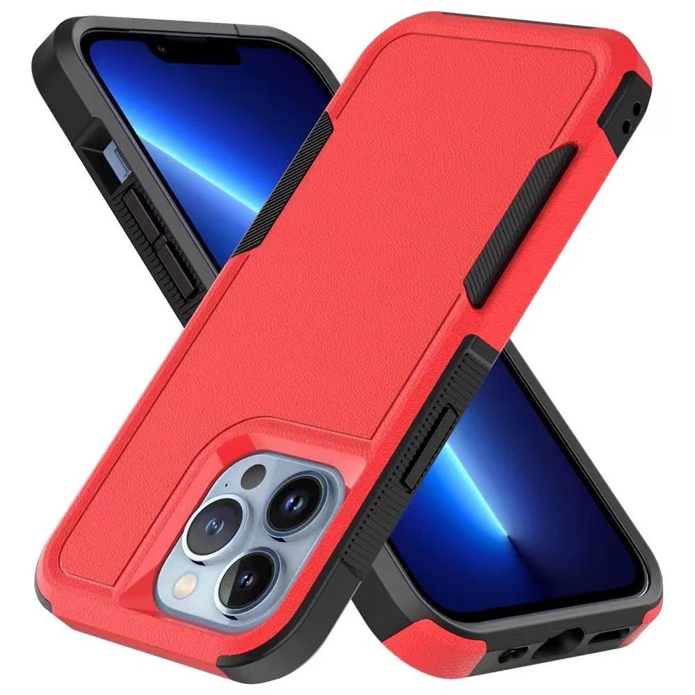 For Apple iPhone 13 Pro Max (6.7") Tough Hybrid Rugged Hard Shockproof Drop-Proof 3in1 Protection, Military Grade Design Phone Case Cover