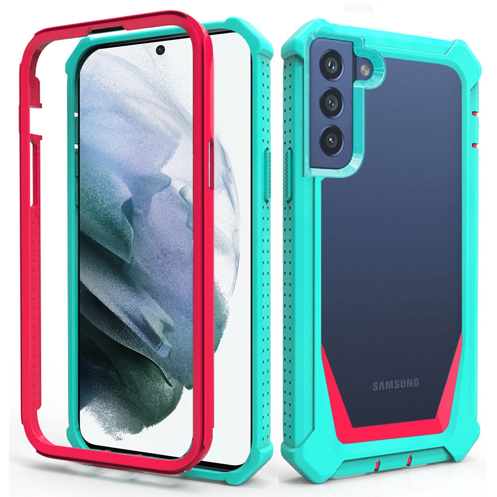 For Samsung Galaxy S22 /Plus Ultra Solid Tough Shockproof Ultimate Hybrid Full-Body Rugged Bumper Frame Clear Back Hard PC Soft TPU Phone Case Cover