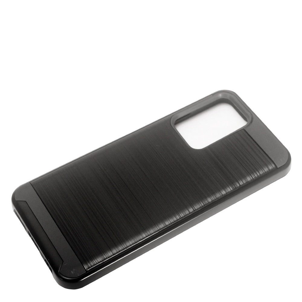 For Samsung Galaxy A03S Brushed Texture Slim Hybrid Shockproof Dual Layer Hard PC TPU Silicone Armor Rugged Protective Phone Case Cover